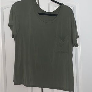 Olive Green AE Top